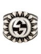 Gucci Interlocking G Engraved Cocktail Ring