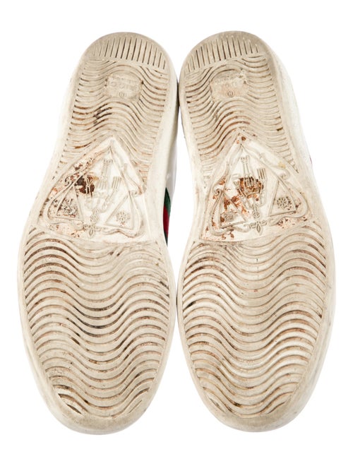 Gucci Web Accent Leather Sneakers