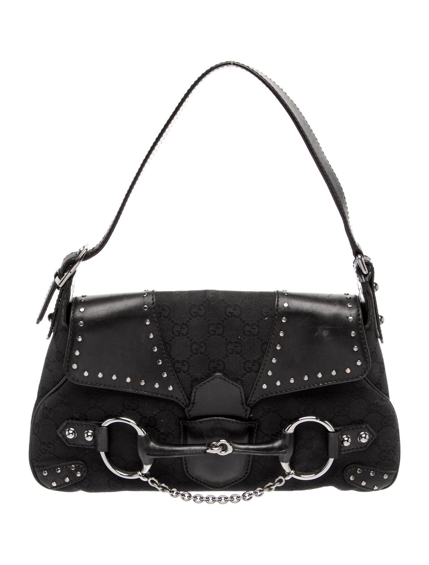 Gucci GG Canvas Horsebit Chain