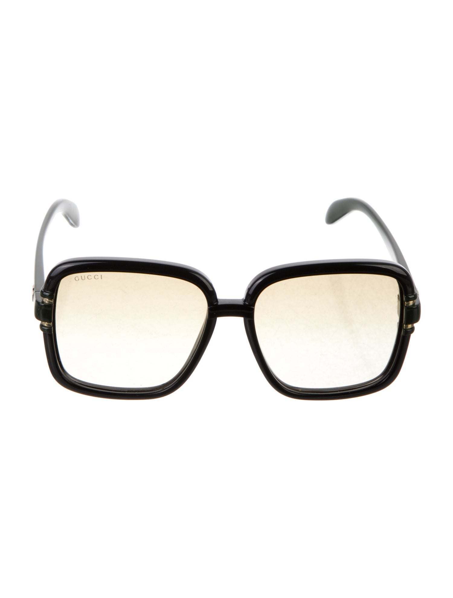 Gucci Web Accent Square Sunglasses