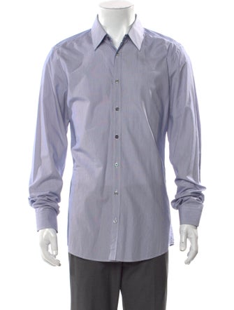Gucci Striped Long Sleeve Dress Shirt
