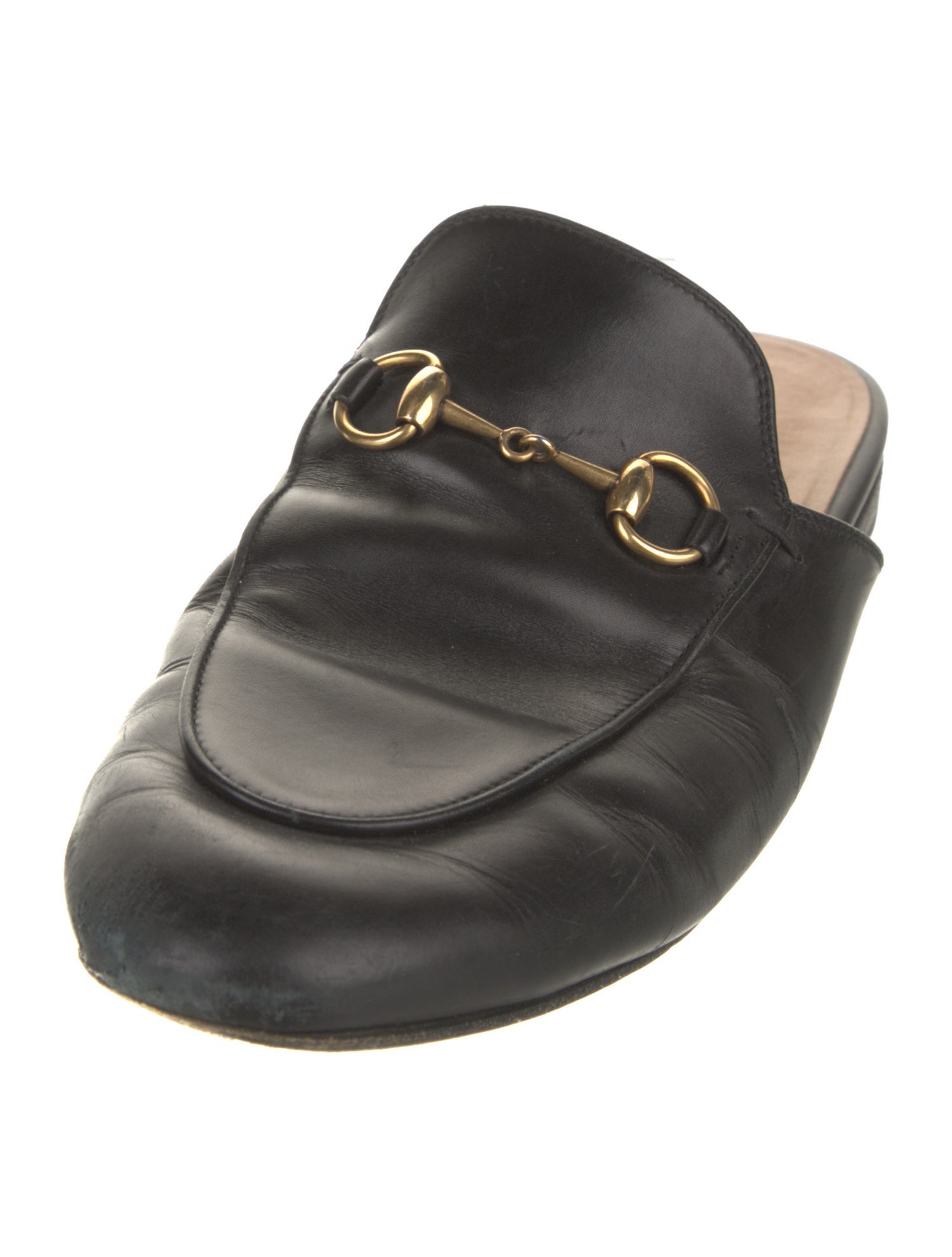 Gucci Horsebit Accent Leather Mules