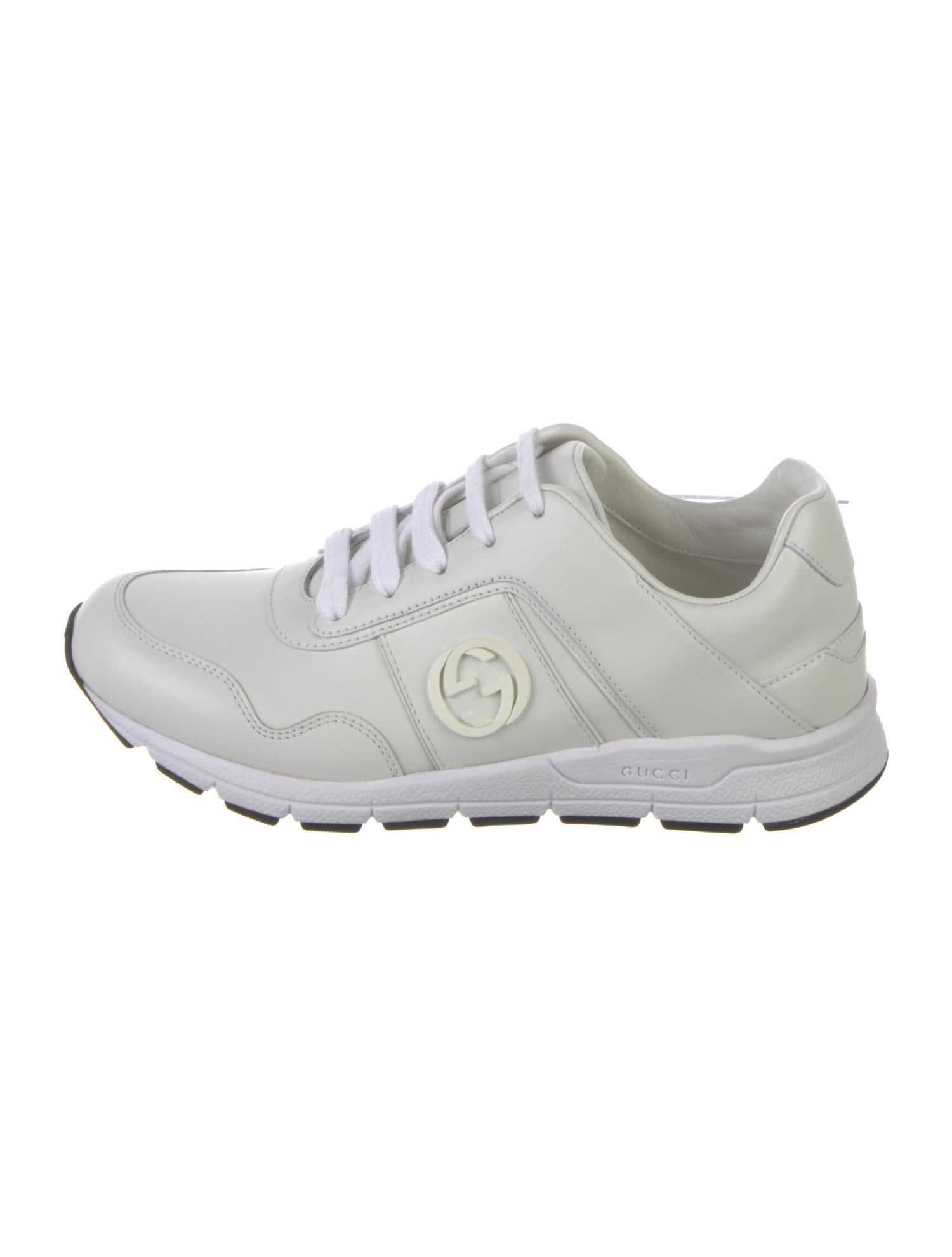 Gucci Interlocking G Logo Leather Sneakers