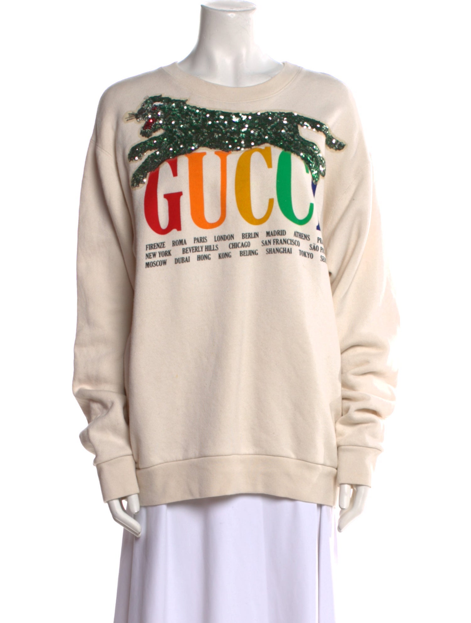 Gucci Graphic Print Crew Neck Sweatshirt