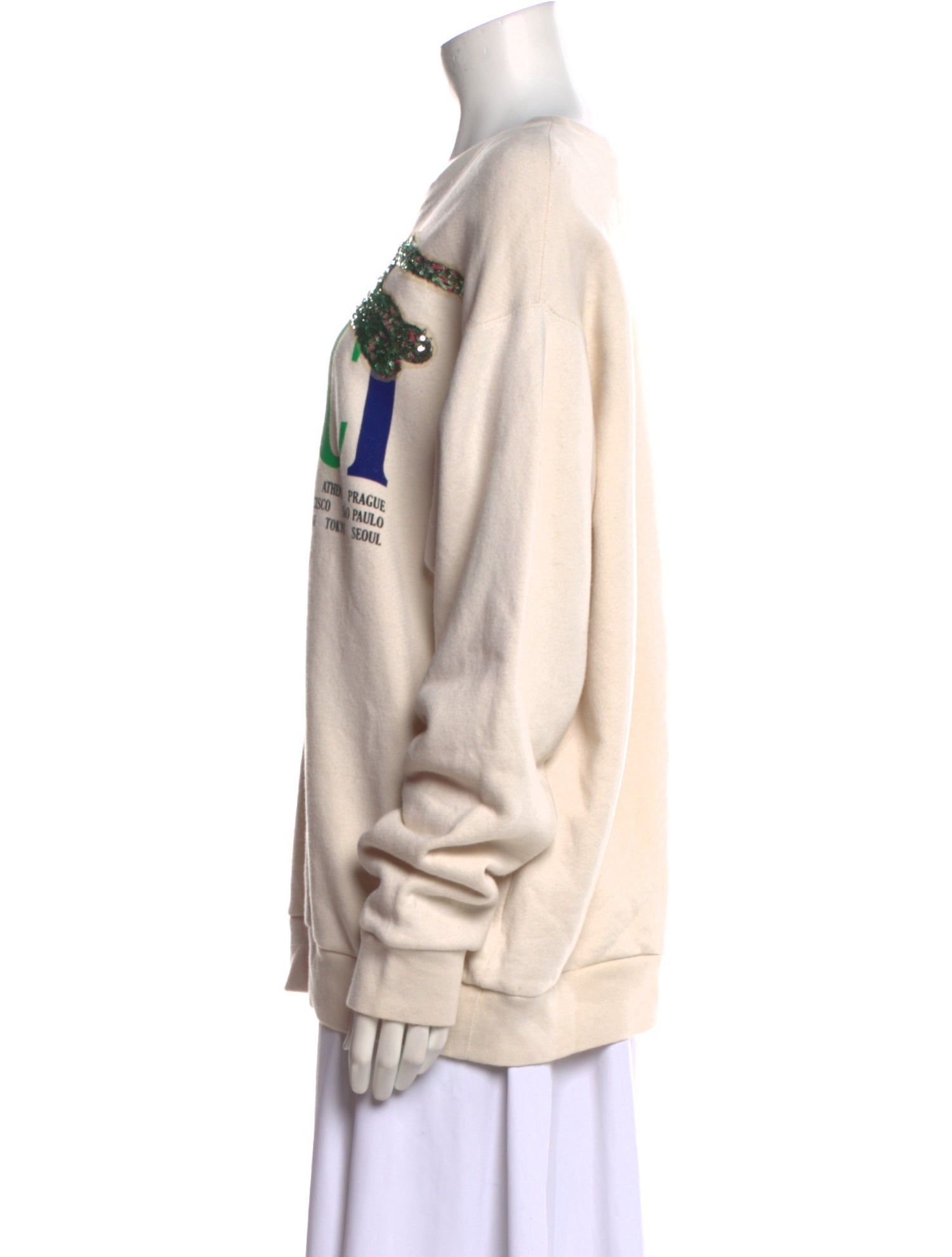 Gucci Graphic Print Crew Neck Sweatshirt