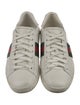 Gucci Web Accent Leather Sneakers