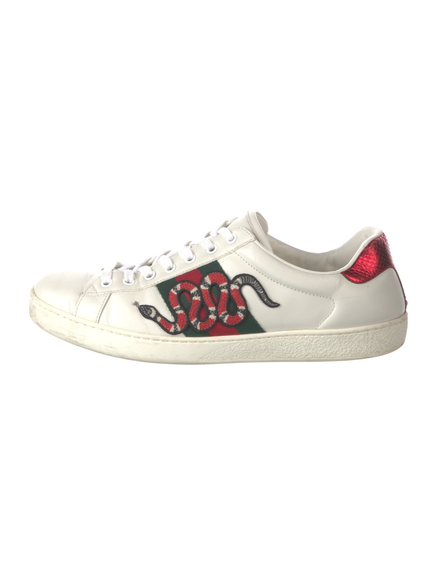 Gucci Interlocking CC Logo Leather Sneakers
