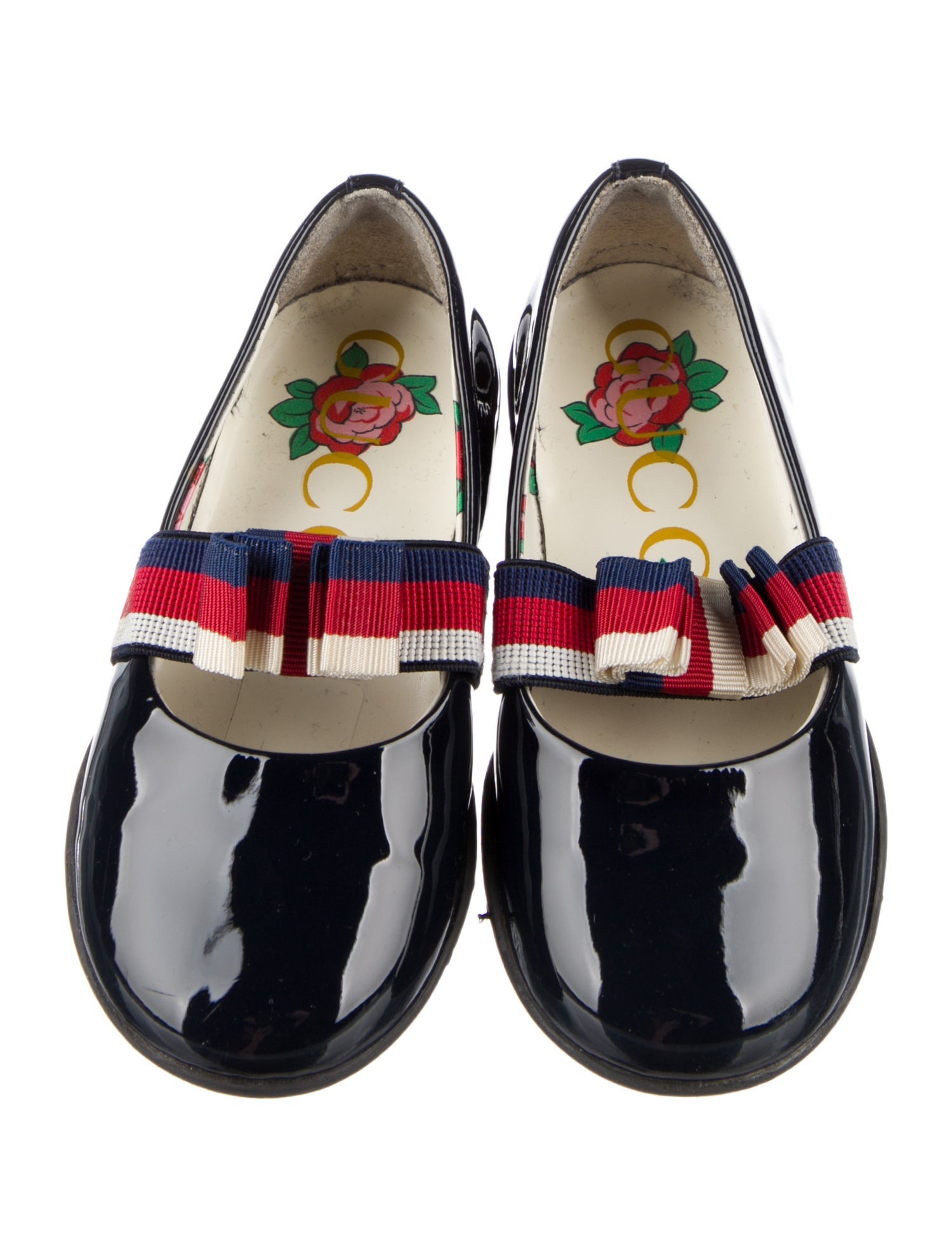 Gucci Girls' Patent Leather Flats