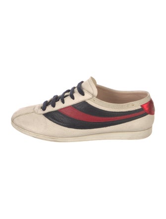Gucci Sylvie Web Accent Leather Sneakers