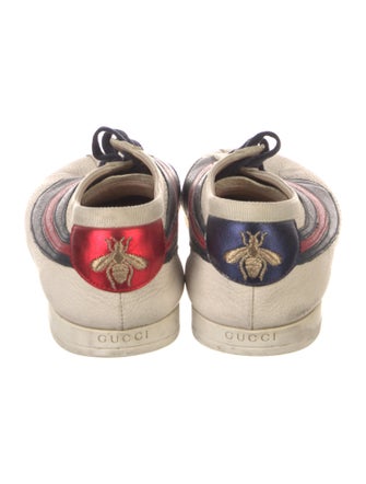 Gucci Sylvie Web Accent Leather Sneakers