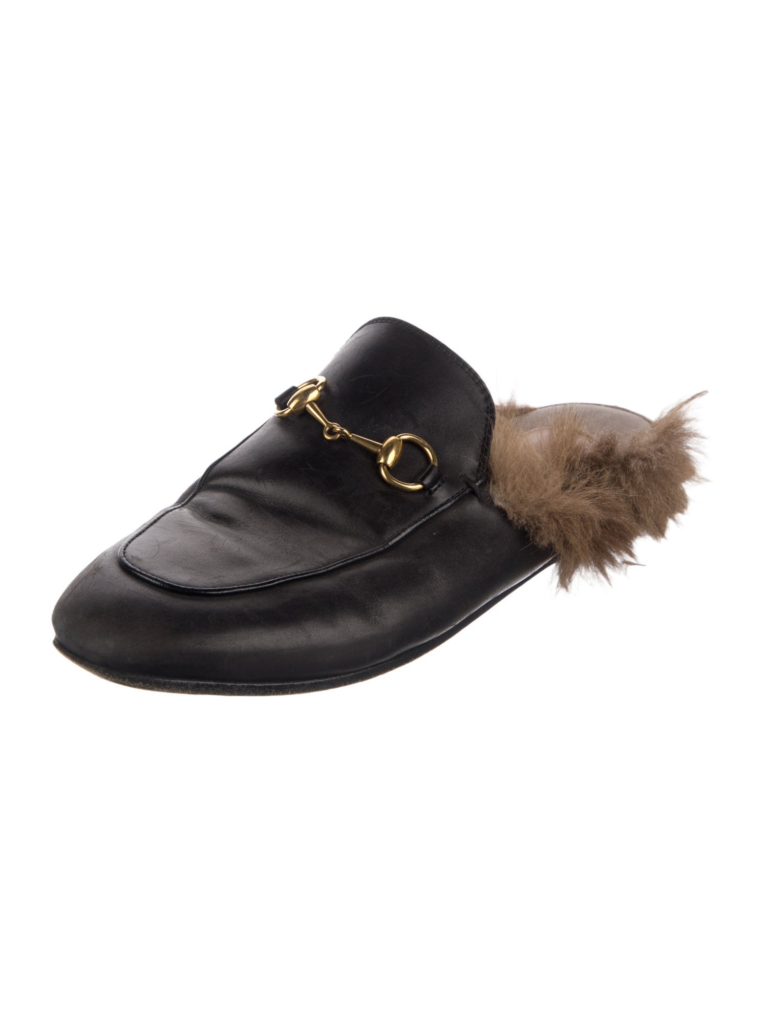 Gucci Horsebit Accent Leather Mules