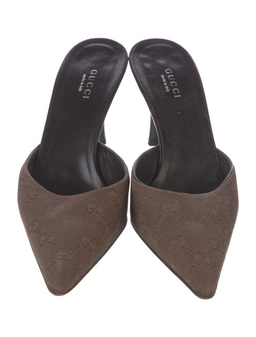 Gucci Canvas Mules