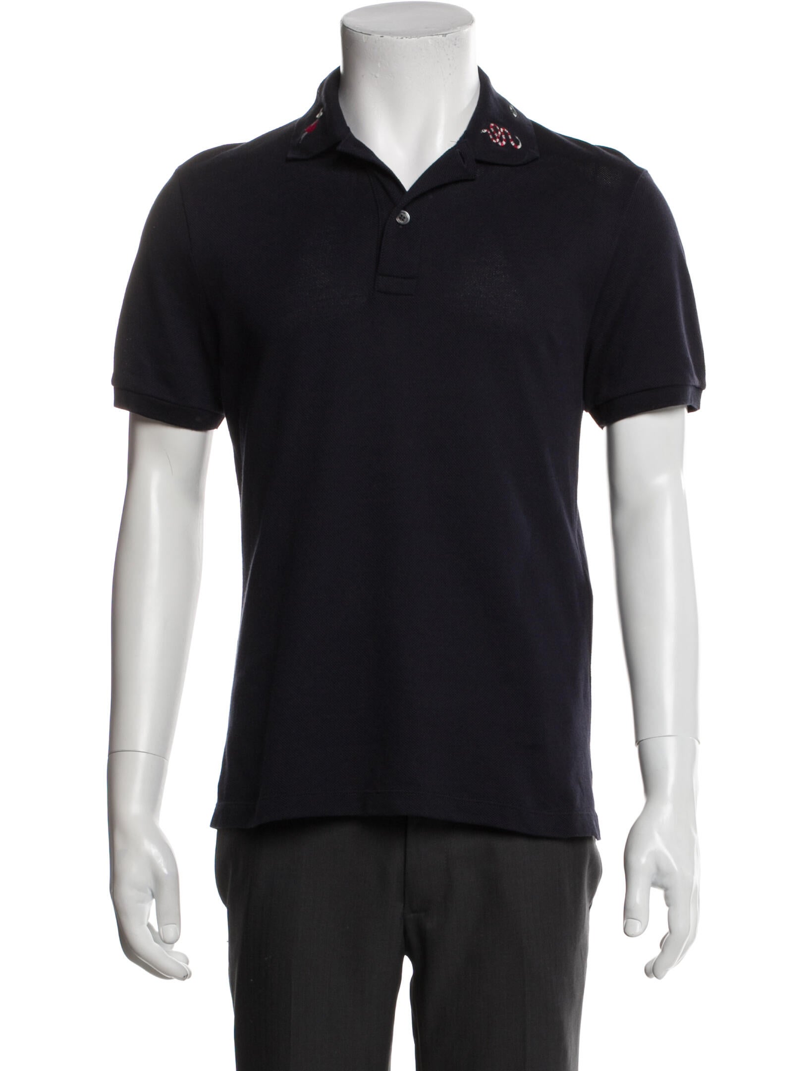Gucci Kingsnake Collar Polo Shirt