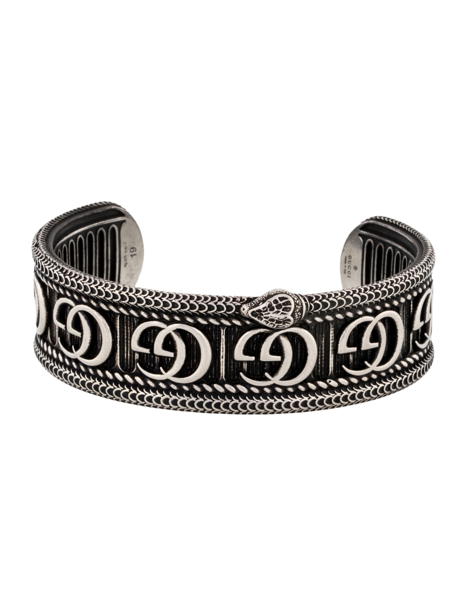 Gucci Garden Snake GG Cuff Bracelet