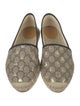 Gucci GG Supreme Leather Trim Embellishment Espadrilles