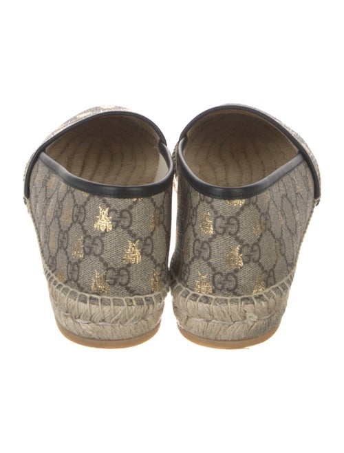 Gucci GG Supreme Leather Trim Embellishment Espadrilles