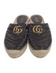 Gucci Double G Logo Leather Espadrilles