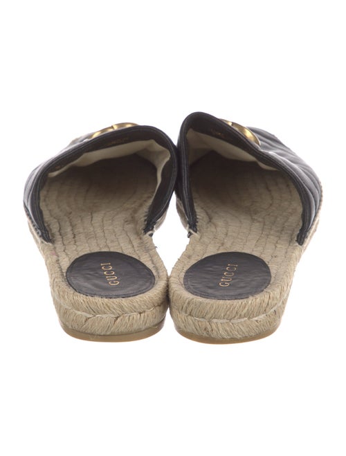 Gucci Double G Logo Leather Espadrilles