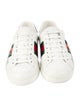 Gucci Web Accent Leather Sneakers