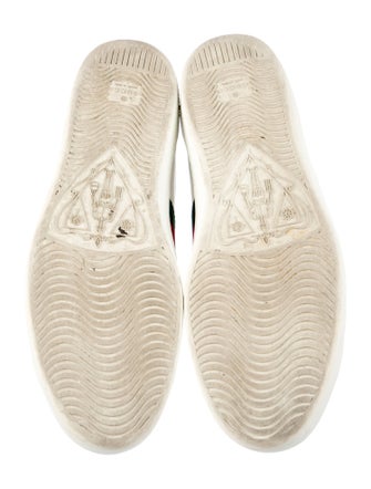 Gucci Web Accent Leather Sneakers