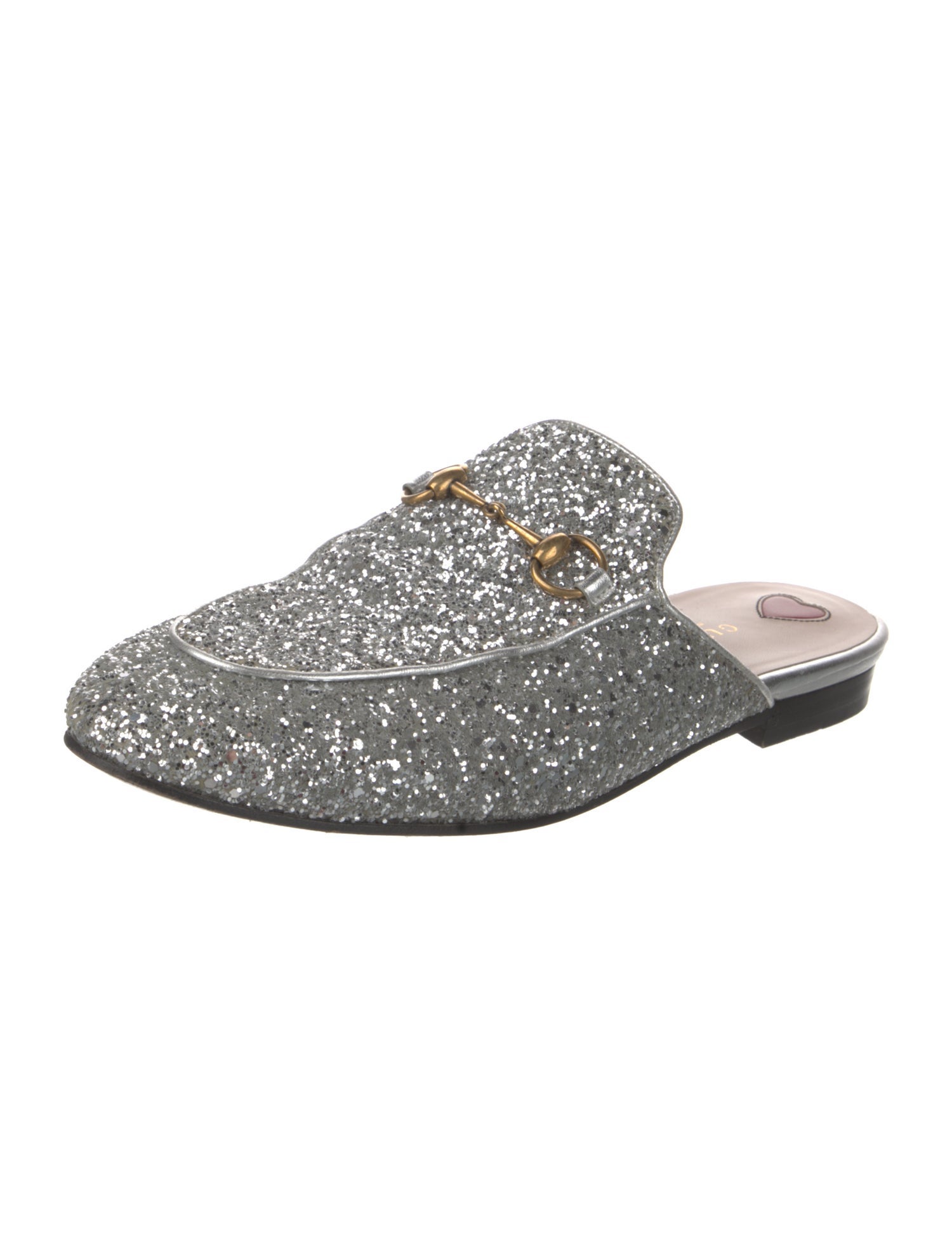 Gucci 1955 Horsebit Accent Glitter Mules