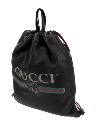 Gucci Web Logo Drawstring