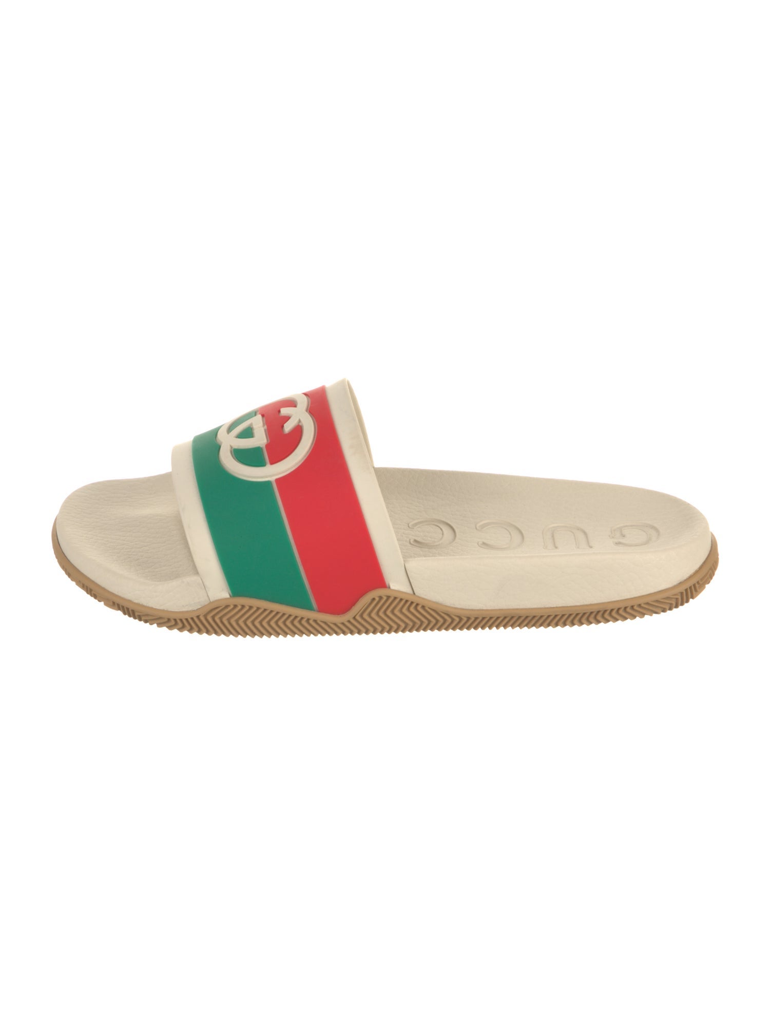 Gucci Web Accent Rubber Slides