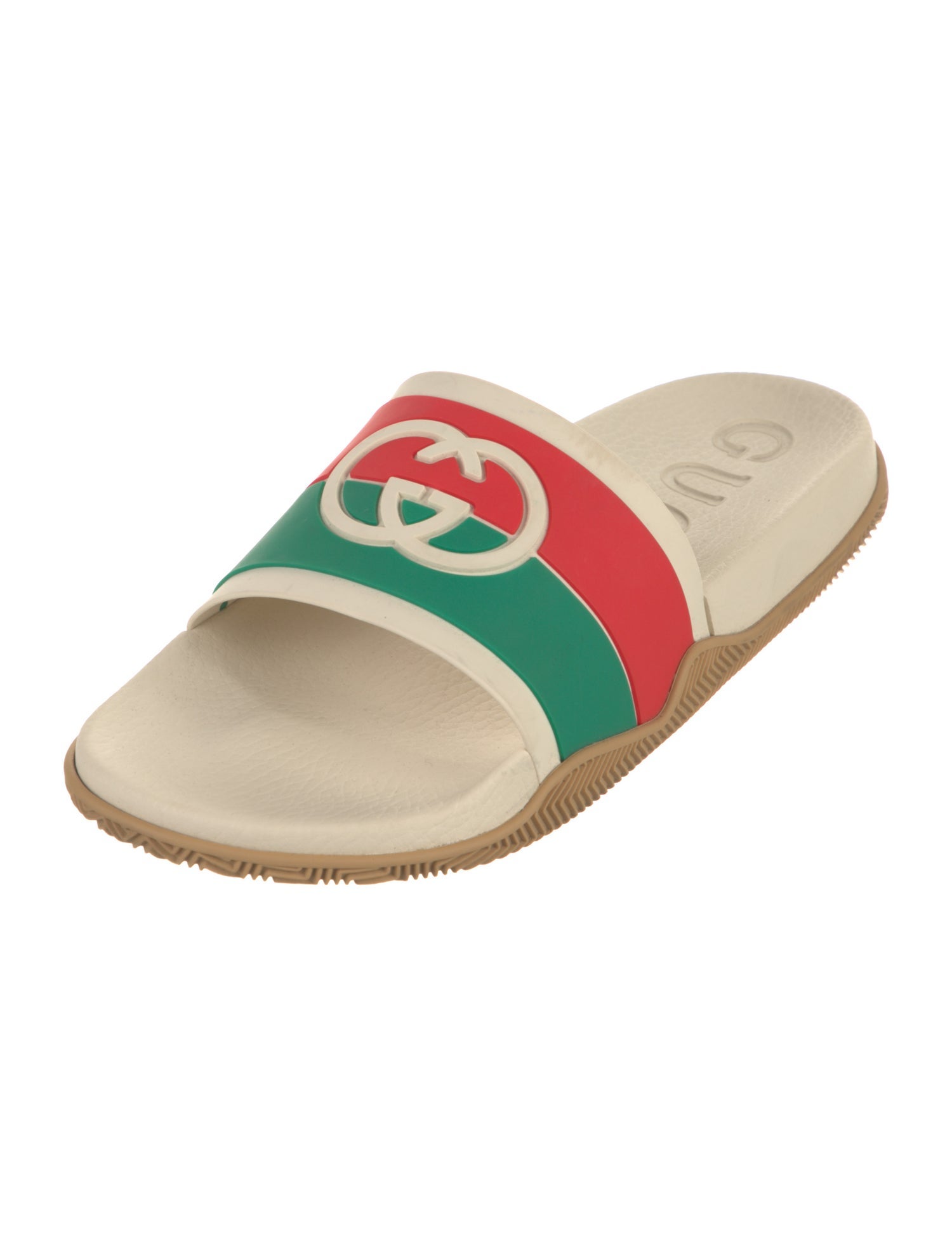 Gucci Web Accent Rubber Slides
