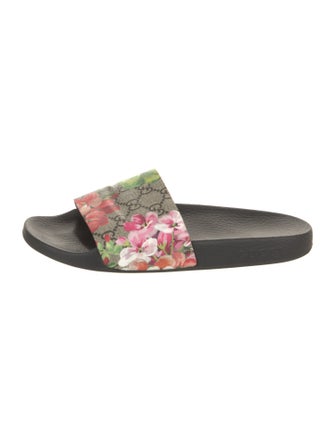 Gucci Blooms Print Slides
