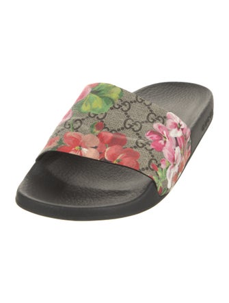 Gucci Blooms Print Slides