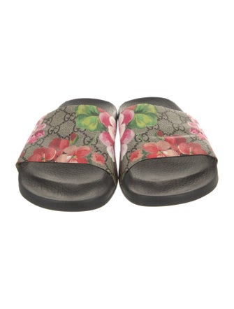 Gucci Blooms Print Slides