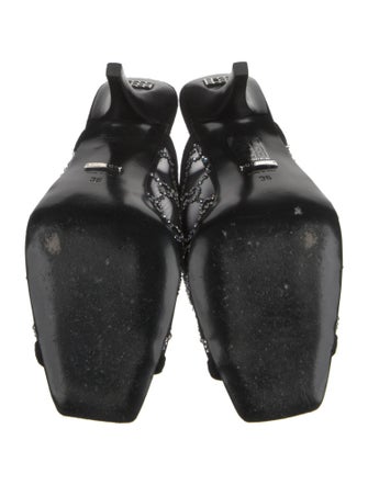 Gucci GG Crystal Mesh Slides