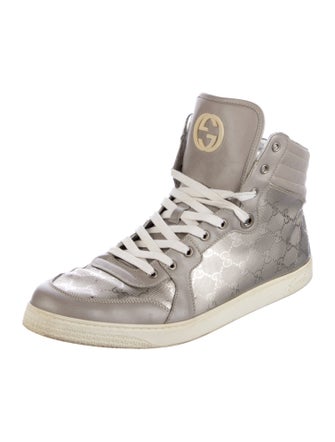 Gucci GG Imprimé Leather Hiking Boots