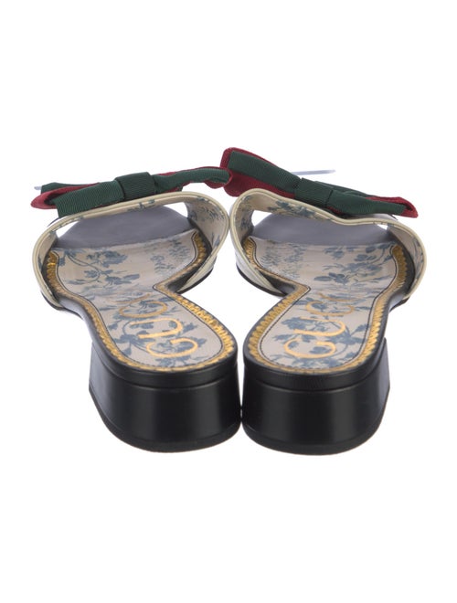 Gucci Web Accent Leather Flats