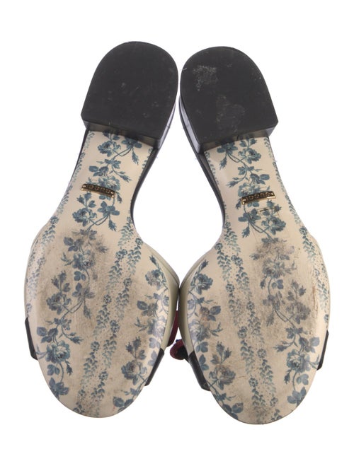 Gucci Web Accent Leather Flats