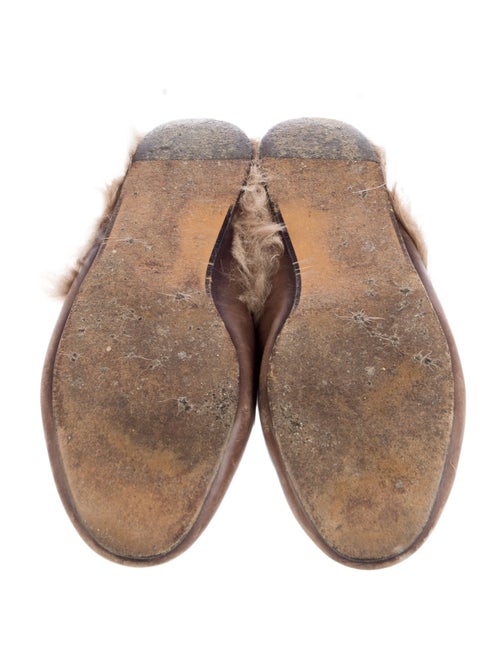 Gucci Princetown Leather and Wool Mules Horsebit Accent Mules