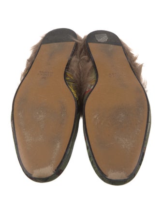 Gucci Horsebit Accent Printed Slippers