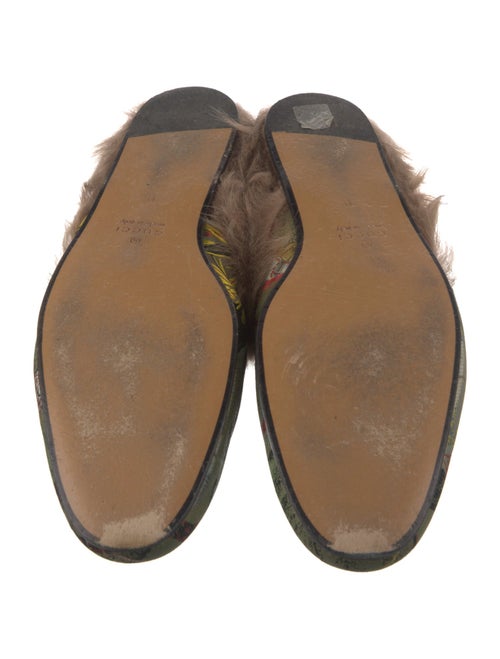 Gucci Horsebit Accent Printed Slippers