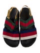 Gucci Web Accent Canvas Slingback Sandals