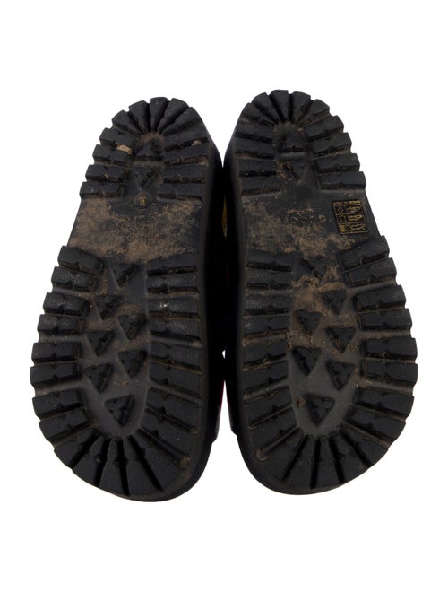 Gucci Web Accent Canvas Slingback Sandals