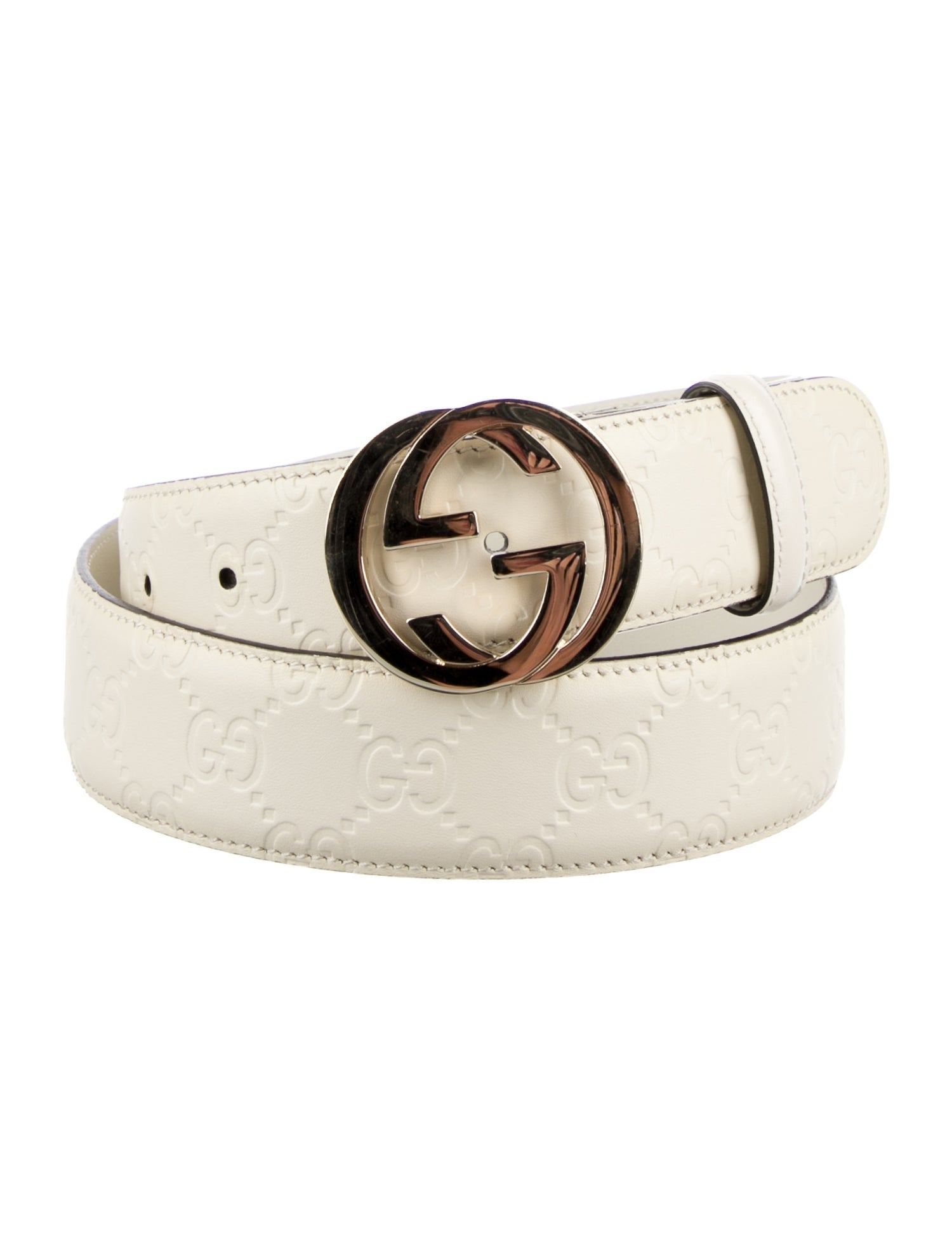 Gucci Interlocking G Logo Leather Belt