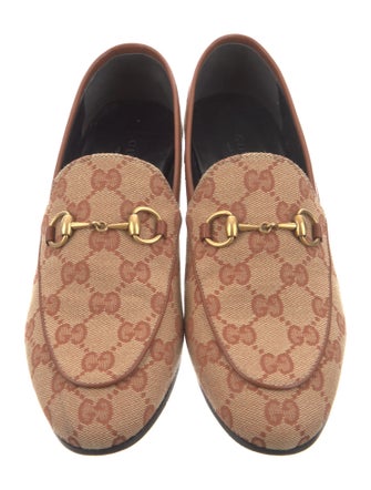 Gucci Jordaan GG Canvas Loafers