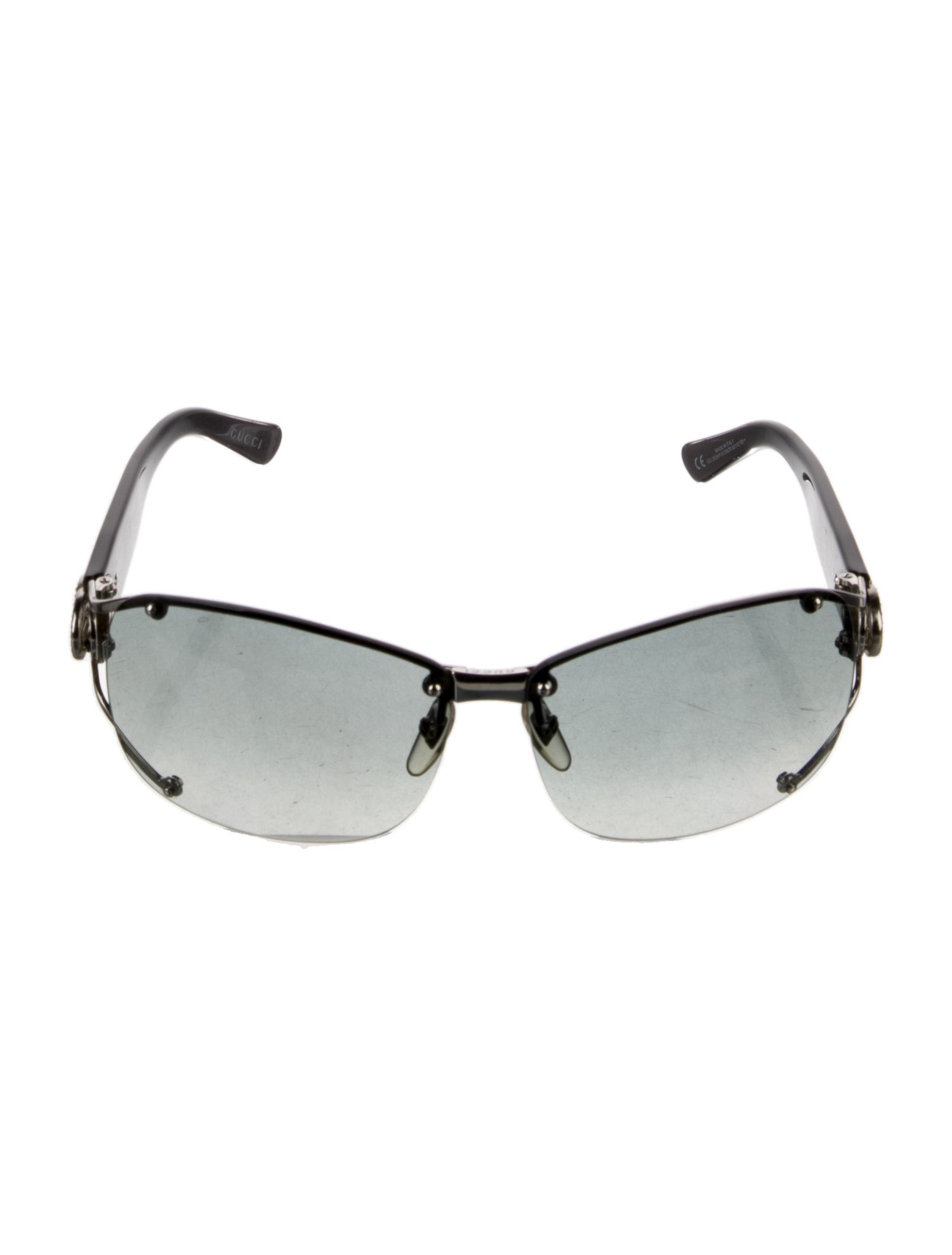 Gucci Interlocking G Logo Shield Sunglasses