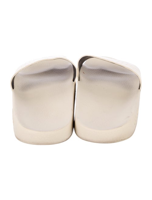 Gucci Microguccissima Pattern Leather Slides