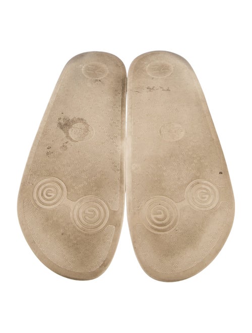 Gucci Microguccissima Pattern Leather Slides