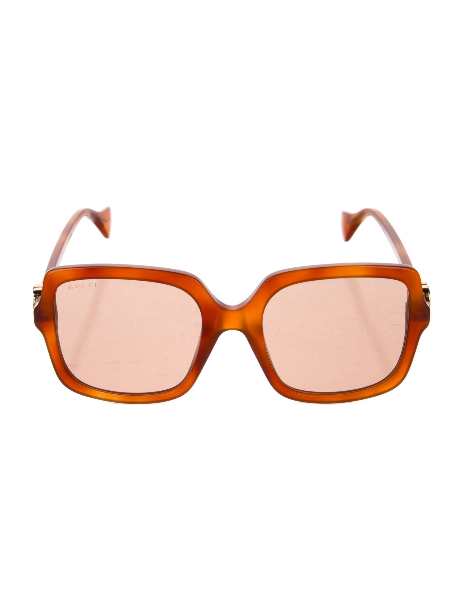 Gucci Double G Logo Square Sunglasses