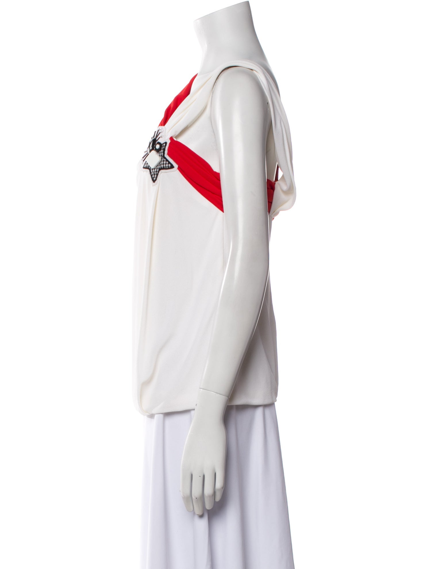 Gucci Silk One-Shoulder Blouse