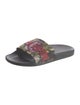 Gucci Floral Print Embroidered Accent Slides