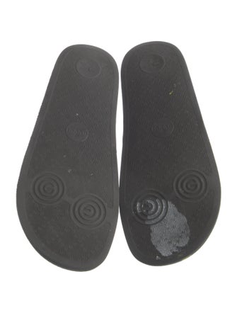 Gucci Floral Print Embroidered Accent Slides