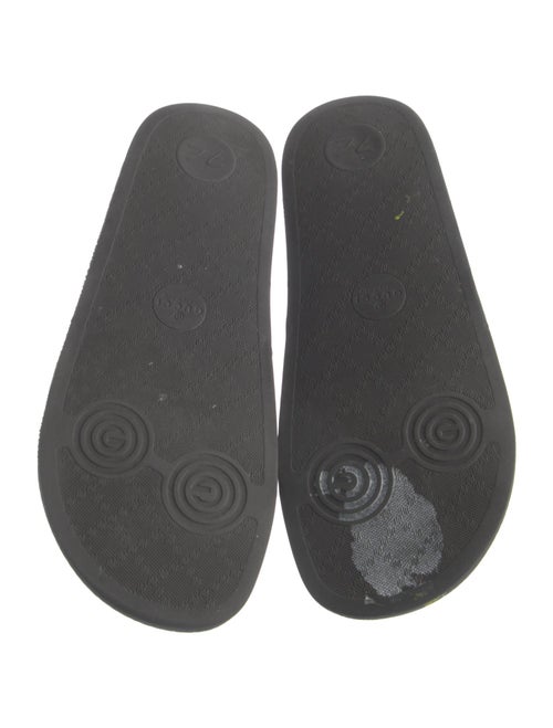 Gucci Floral Print Embroidered Accent Slides